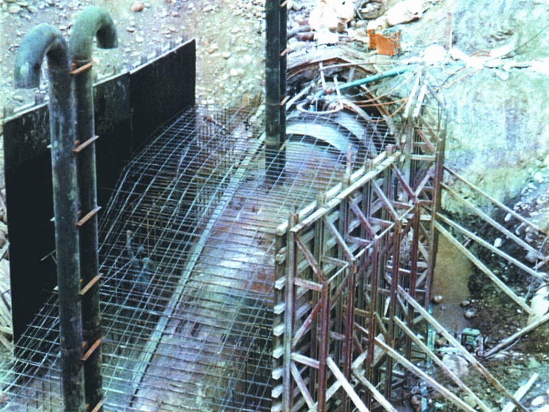 工程1圖1-S彎管固定座組模-輸水隧道