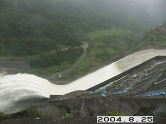 艾利颱風溢洪