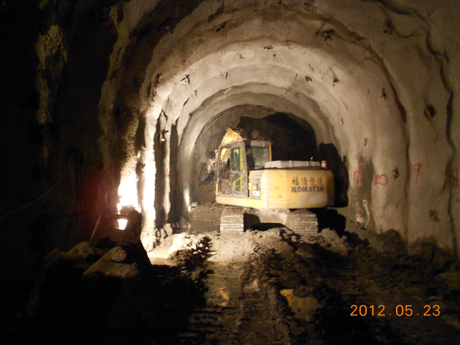 隧道出口第126輪開挖